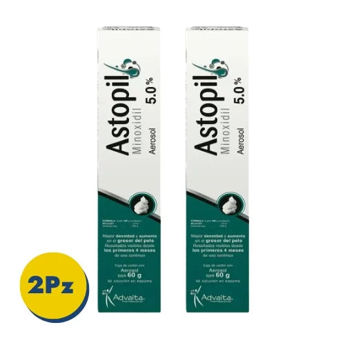 Astopil 5% Solución En Espuma 60gr Pack 2