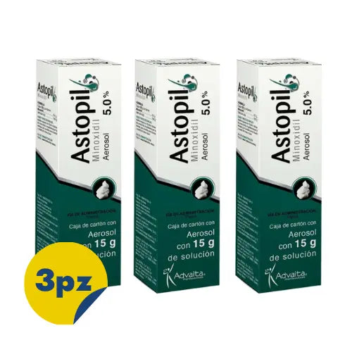 Astopil 5% Solución En Espuma 15gr Pack 3